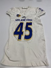 Game Worn Used adidas San Jose State Spartans SJSU Football Jersey Large 3 #45