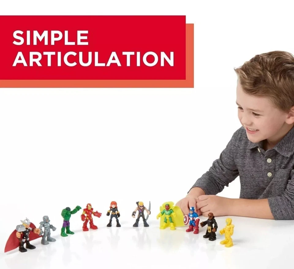 Figura de acción Marvel Super Hero Adventures Ultimate Super Hero paquete de 10 Foto 4 de 4