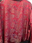 Vintage Longevity Hangzhou China Red Satin Silk Long Dressing Gown Robe Size 52 — photo 7