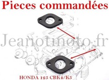 Deux entretoises neuves "type bakélites" pour Honda 125 CB K4/K5 16211-304-000