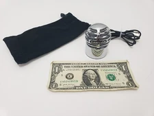 Samson Meteorite Small Microphone - USB Wired Silver Ball TESTED - Cradle Pouch