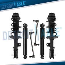 Front Struts & Coil Spring Rear Shocks Sway Bars for 2012 - 2017 Hyundai Accent