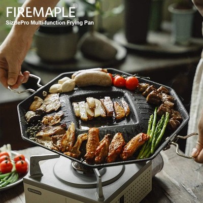 FireMaple SizzlePro Multi-function Frying Pan   Sear, Grill, and Sizzle Anywhere