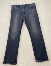 Old Navy Jeans Mens 40x32 Black Gray Wash Denim Straight Leg 360 Stretch Casual
