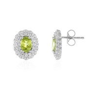 Ohrringe Aus Sphene, Zirkon Und Sterlingsilber