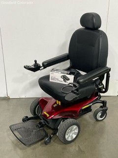 Pride Jazzy Elite ES Red Electric Wheelchair w/ Charger Set