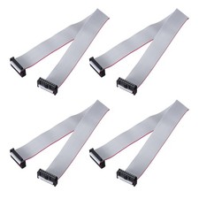 4 Pcs Flat Ribbon Cable, 2.54mm Pitch 22mm Width 30cm Long 18 Pin FC to FC