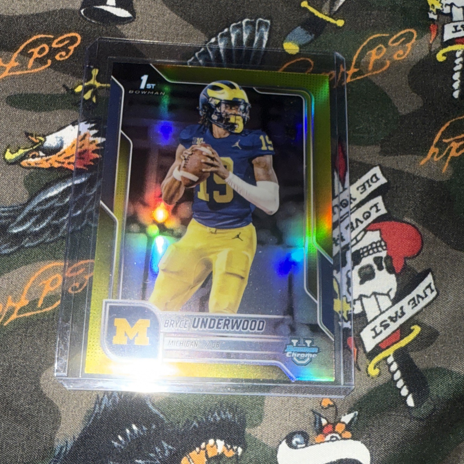 2025 Bowman Chrome U Bryce Underwood True Yellow 26/350 Michigan 1st