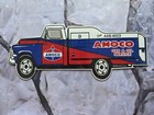 VINTAGE AMOCO GAS AND OIL SERVICE TANKER PORCELAIN SIGN 12"×5".