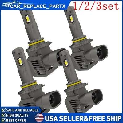 4/8X 9005 9006 LED Headlight Bulb High Beam 6500K White bulb Bright Lamp CANBUS