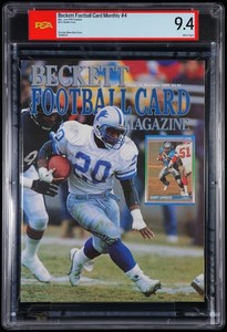 Barry Sanders May June 1990 Beckett Football Magazine #4 PSA 9.4 - FIRST COVER