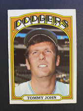 1972 Topps Baseball Tommy John Los Angeles Dodgers Card #264 (a)