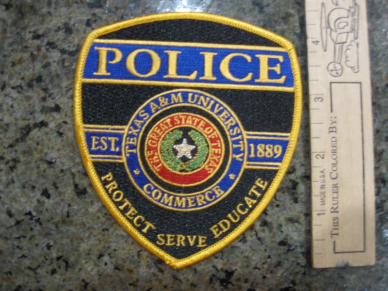 Texas A & M University Police patch TX