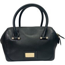 Tory Burch Robinson Satchel Womens Medium Bla...