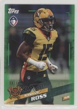 2019 Topps Alliance of American Football Green 8/10 Rashad Ross #173 0g0