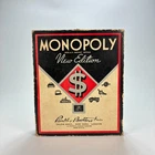 Vintage Monopoly Parker Brothers New Edition Dollar Sign Finance Board Game Box