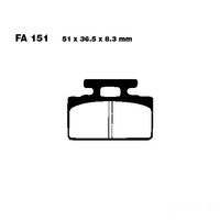Bremsbelag BremsbeläGe EBC SFA151 Vorne FüR SYM DD 50 Euro2 Bj. 2004-2007