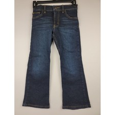 Wrangler Kids Bootcut Jeans Dark Wash Stretch Denim Size 6 Regular