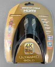 4 ft Monster Cable HDMI 4K HDR UltraHD Gold NEW