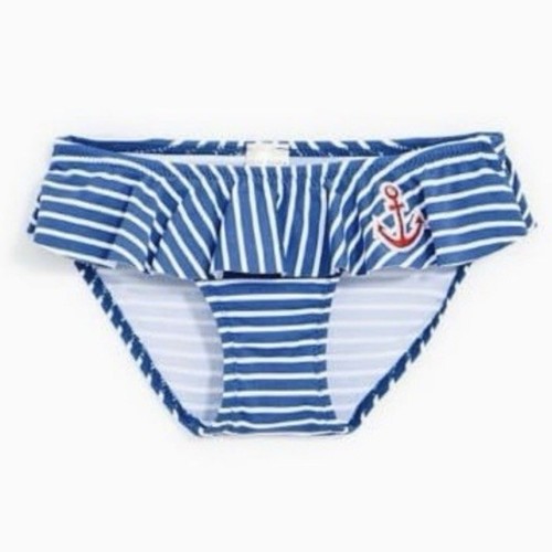 Zara Anchor Patch Striped Bikini Bottom Size 6/7 - Picture 8 of 8
