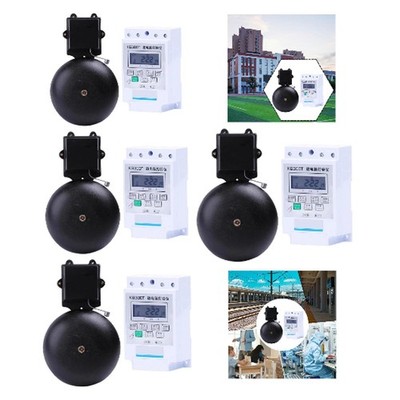 Electric Bell, Portable Easy to Install Thickened Flexible School Bell, Cast