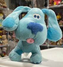 Vintage Blue's Clues 7'' Blue Plush Dog Eden Viacom Stuffed Animal Toy 2005
