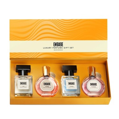 Engage Perfume Gift Set for Men & Women | 100ml EDP + 4x25ml Travel Combo |