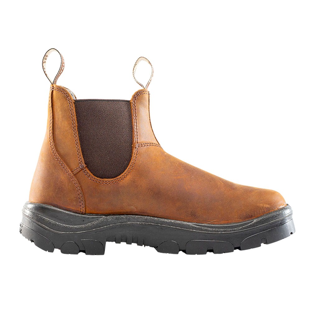 Steel Blue Work Boots Hobart 6 Inch Slip Resistant Soft Toe Work  Mens Brown  81