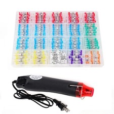 400 PCS Solder Seal Wire Connectors with Heat Gun, Self SolderingHeat Shrink ...