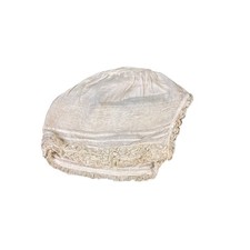 Antique Baby Doll Cream Lace Hat Bonnet Bisque Composition French German
