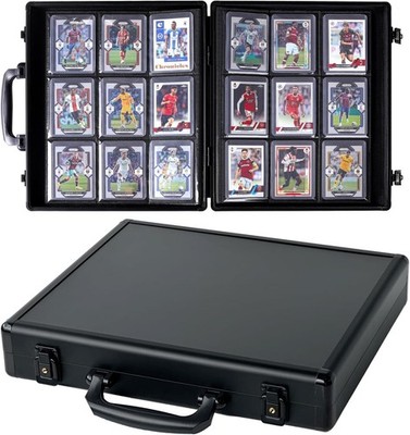 Toploader Binder for Trading Cards, Hard Cases, Holds 216 Toploaders, 9 Pocke...