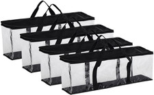 Set of 4 DVD Storage Bags Hold up to 160 Dvds 40 Each Bag , Water Resistant DVD
