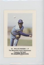 1984 Milwaukee Brewers Police Rollie Fingers #34 HOF 0au4