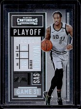 2020-21 Panini Contenders DeMar DeRozan Playoff Ticket #/249 Spurs