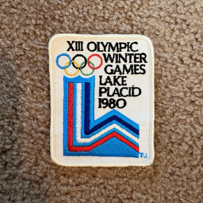 Vintage XIII OLYMPIC WINTER GAMES LAKE PLACID 1980 Embroidered Ski Patch
