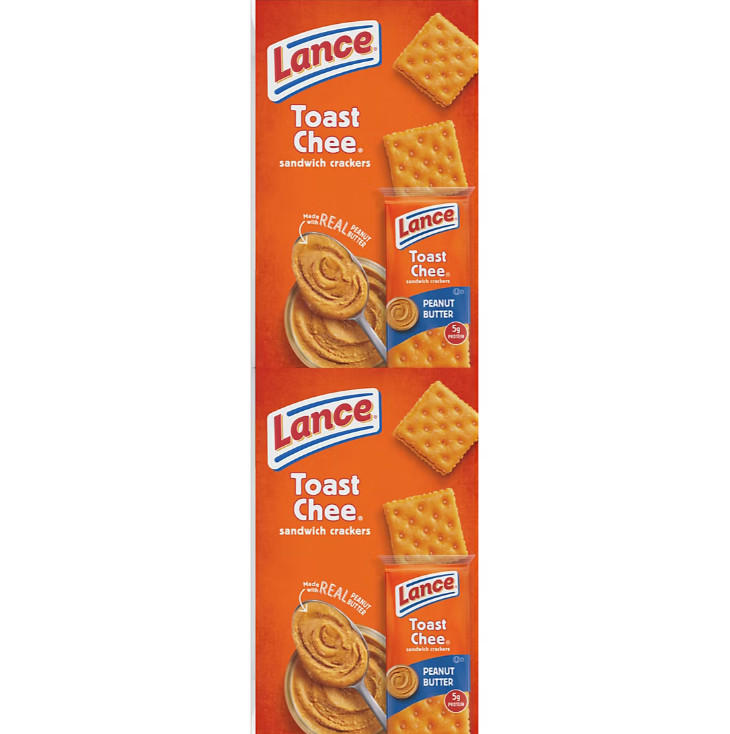 Lance Toastchee Peanut Butter Crackers Individual Wrapped (1.52 Oz., 40 Ct.)