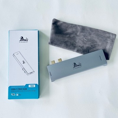 LIONWEI USB-C Hub for MacBook Pro Air 7-in-2 HDMI SD TF USB 3.0 Adapter