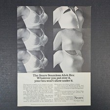 1974 Sears Figure Shop Ah-h Bra Underwire Vintage Print Ad Brassiere Shapewear