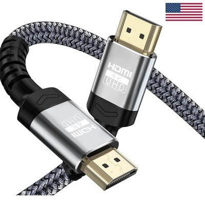 3FT Nylon Braided HDMI 2.0 Cable | 18Gbps 4K@60Hz HDR for All Devices