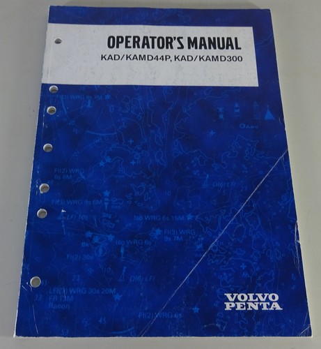 Operating Manual Volvo Penta Engine KAD/KAMD44P / KAD/KAMD300 ENG Status 06/2002