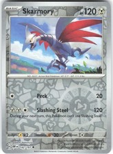 Carta Pokemon Skarmory 142/197 Fiamme Ossidiana Reverse Holo LP