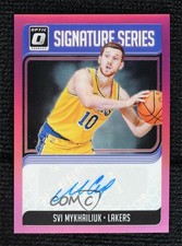 2018-19 Donruss Optic Signature Series Pink Prizm 20/25 Svi Mykhailiuk Auto j6a