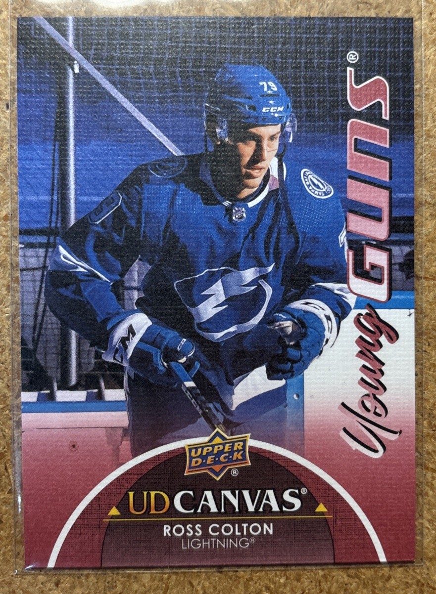 2021-22 Upper Deck UD Canvas Young Guns Ross Colton #C104 Rookie 