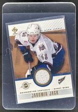 2002 Pacific Private Stock Jaromir Jagr Game Used Jersey #100 Capitals