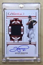 2023 Panini Flawless Quinn Priester Autograph Signature Prime Materials SSP /20