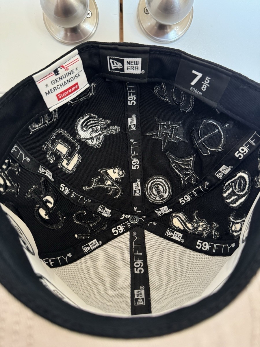 Supreme x MLB x New Era Fitted Hat | Size 7 5/8 | SS20H23 Black