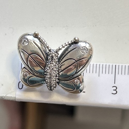 RARE Authentic Pandora π Oversized Decrotive Loop Butterfly Pendant π 925ALE - Picture 6 of 8