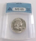 1958 Franklin Silver Half Dollar ANACS MS 65