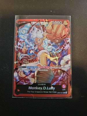 One Piece CCG Monkey.D.Luffy ST21-001 Leader English Edition, Alternative Art
