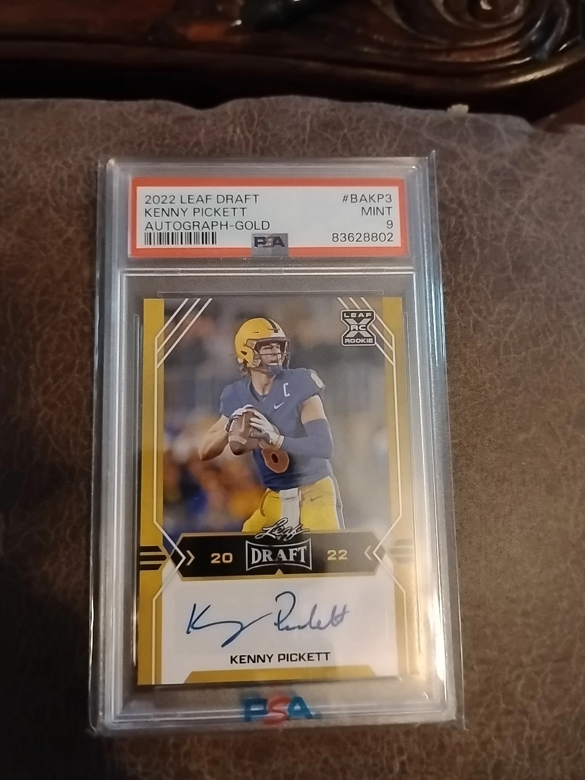 Kenny Pickett Leaf Draft Autographs #BAKP3 Gold